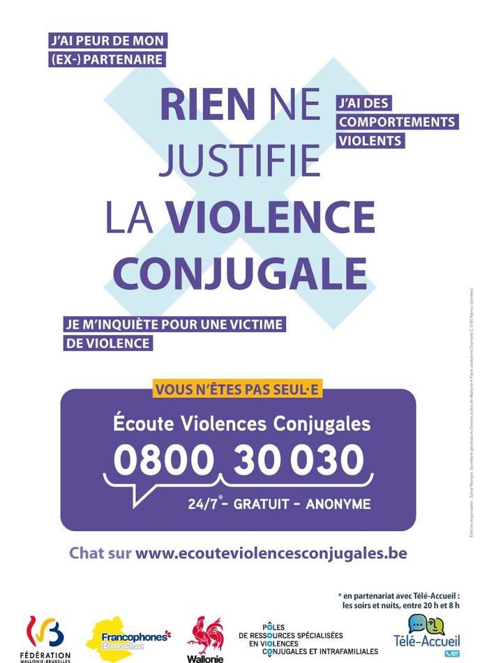 affiche lutte contre la violence conjugale