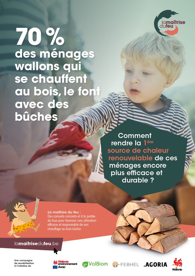 22075 Valbiom Campagne chauffage au bois 2020 Affiche FR 2
