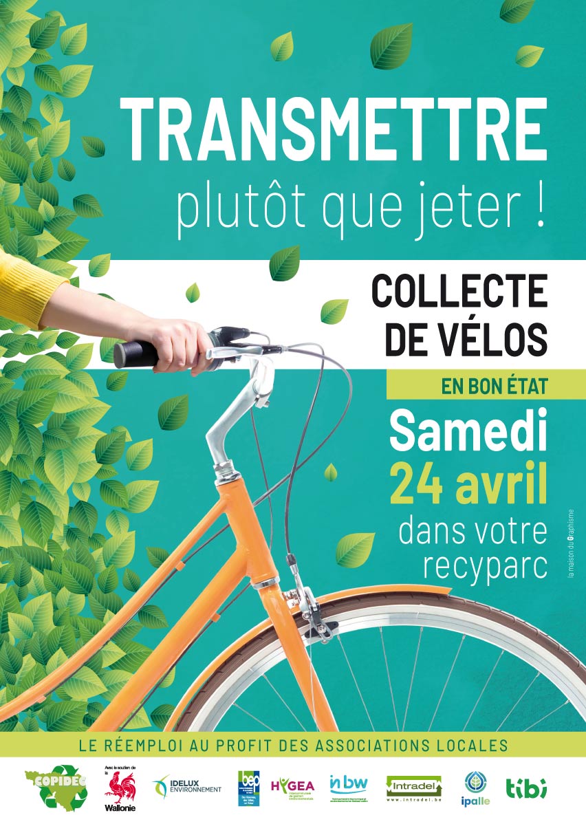 affiche collecte de vélos