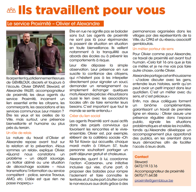 Ils travaillent pour vous